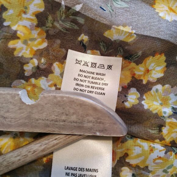 Anthropologie Andersen & Lauth Free One Size Floral Duster Boho Peasant Cottage - Picture 9 of 9